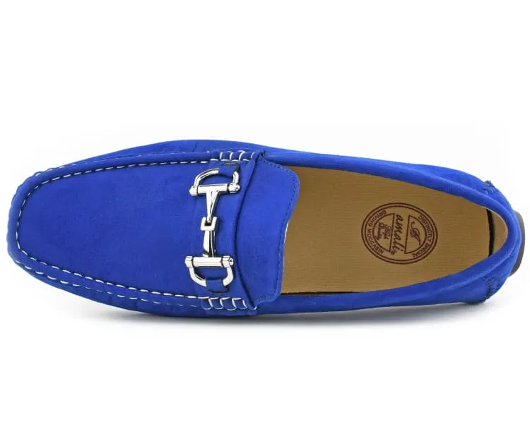 Amali Luxe Walken Men’s Royal Blue Vegan Loafers