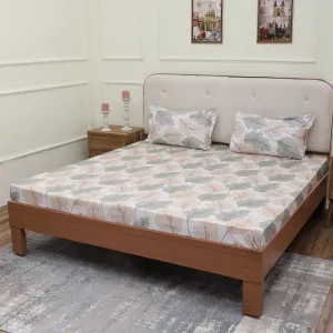 Arni Ethnic Bedsheet - Peach