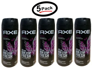 Axe Body Spray Excite For Men Deodorant, 150ml/5.07oz (5 Pack)