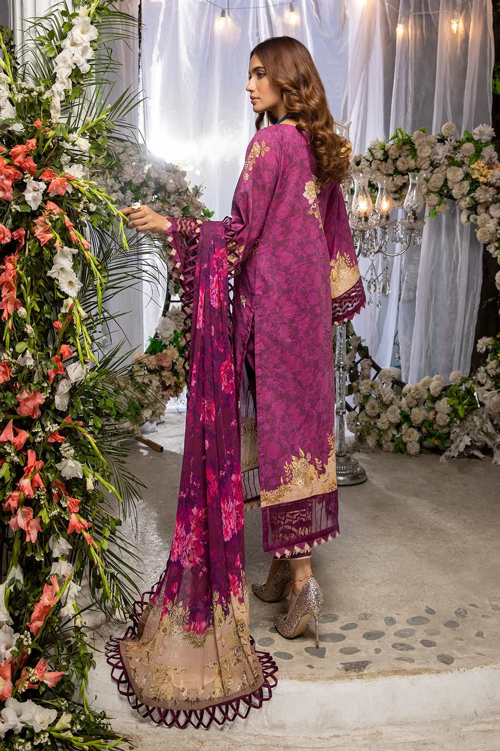 Azure Luxury Lawn Collection 2022 – Cranberry
