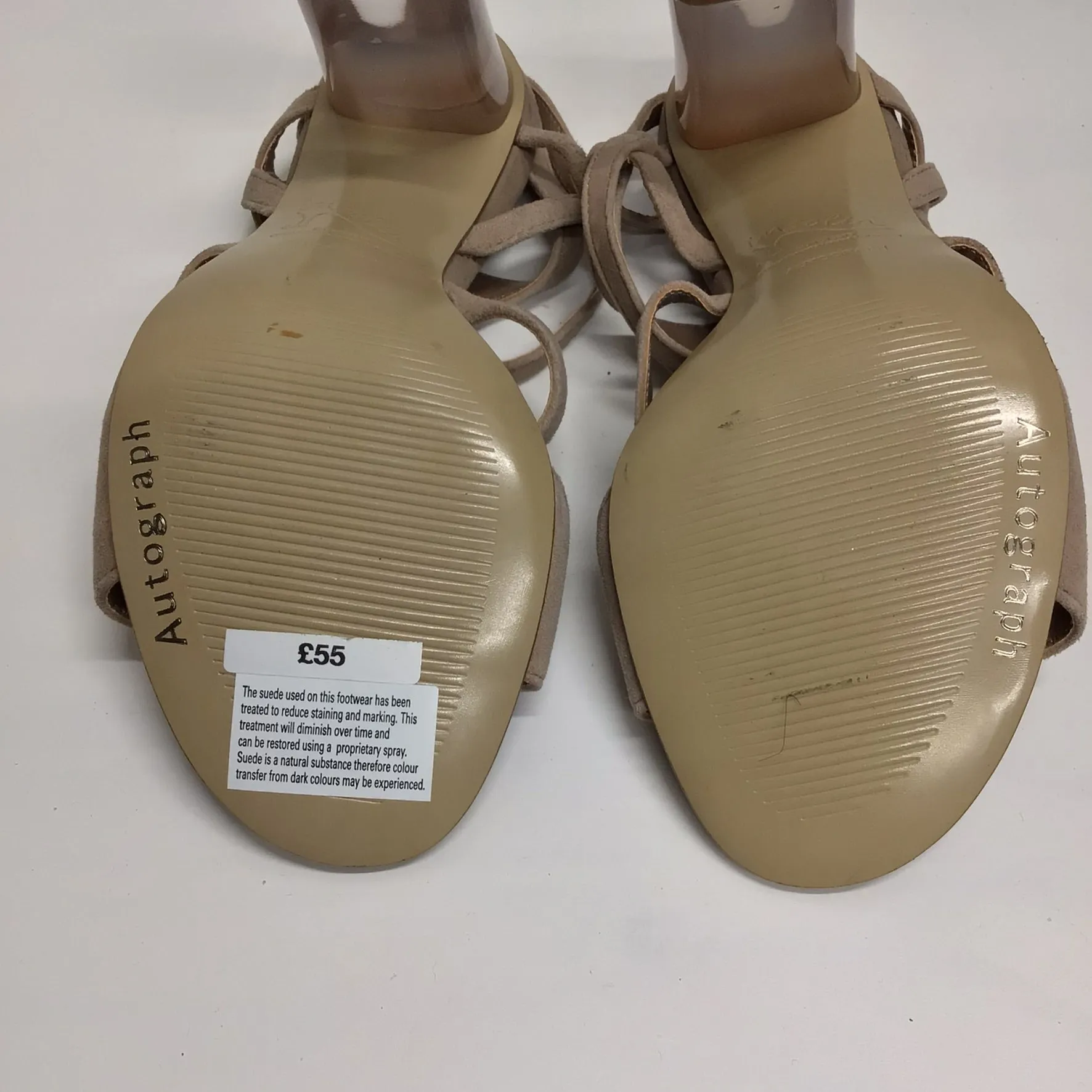 Brand New Autograph Beige Strappy Heeled Sandals Size 3 UK