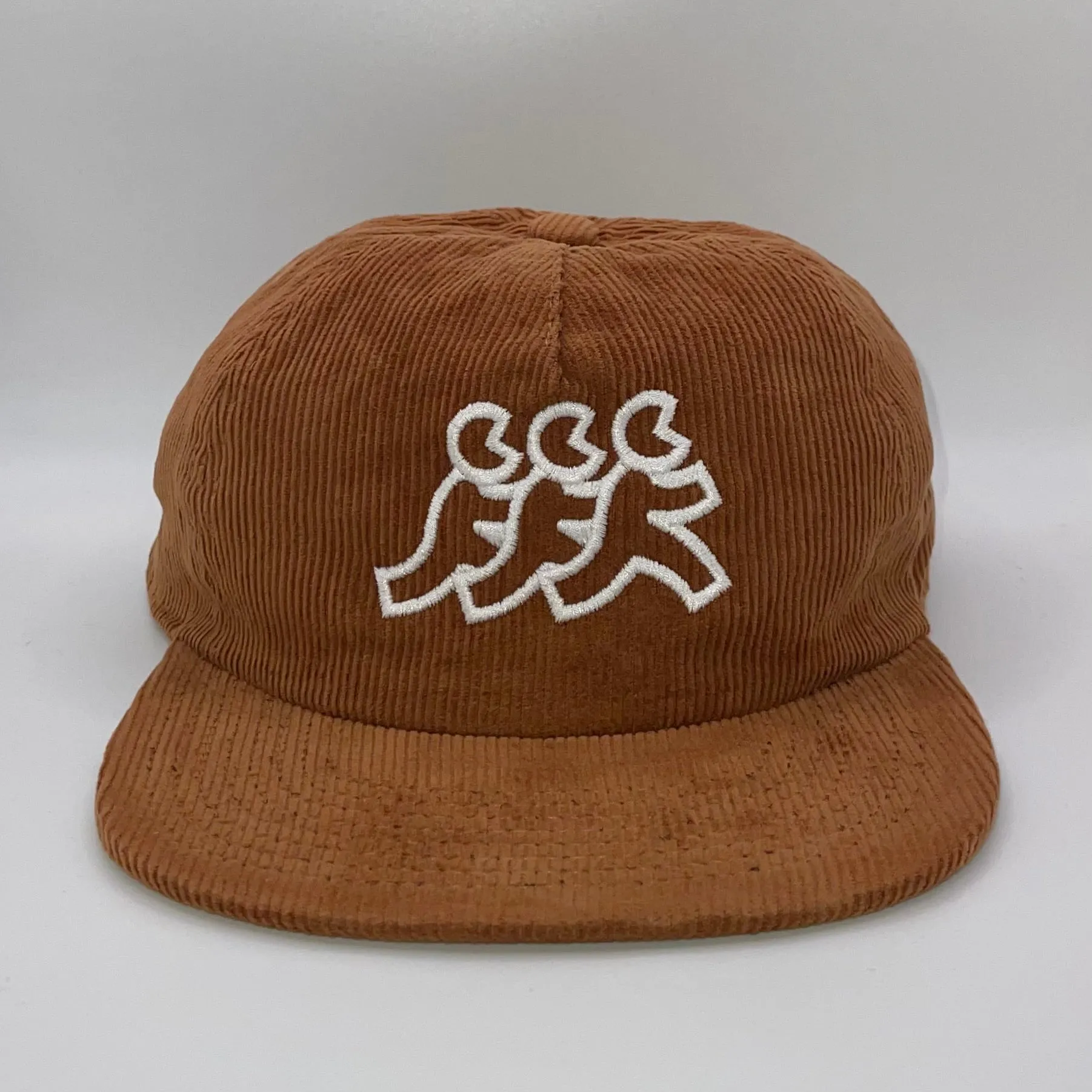 Cinnamon Flat Brim Corduroy Snapback