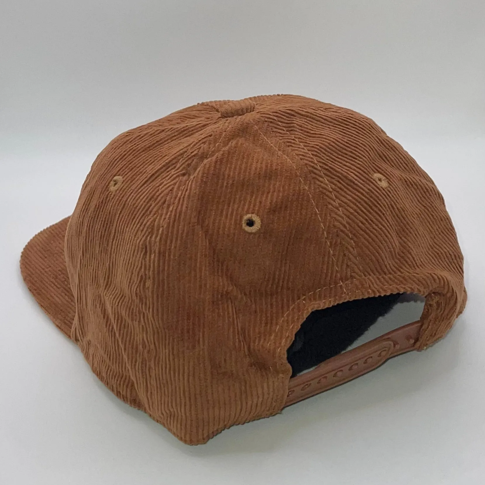 Cinnamon Flat Brim Corduroy Snapback