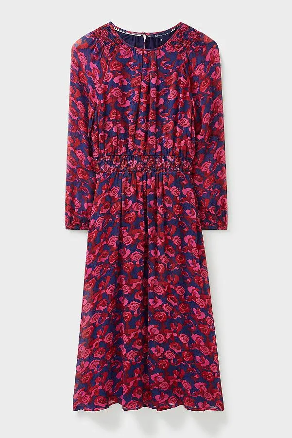 Floral 'Lorie' Midi Winter Dress
