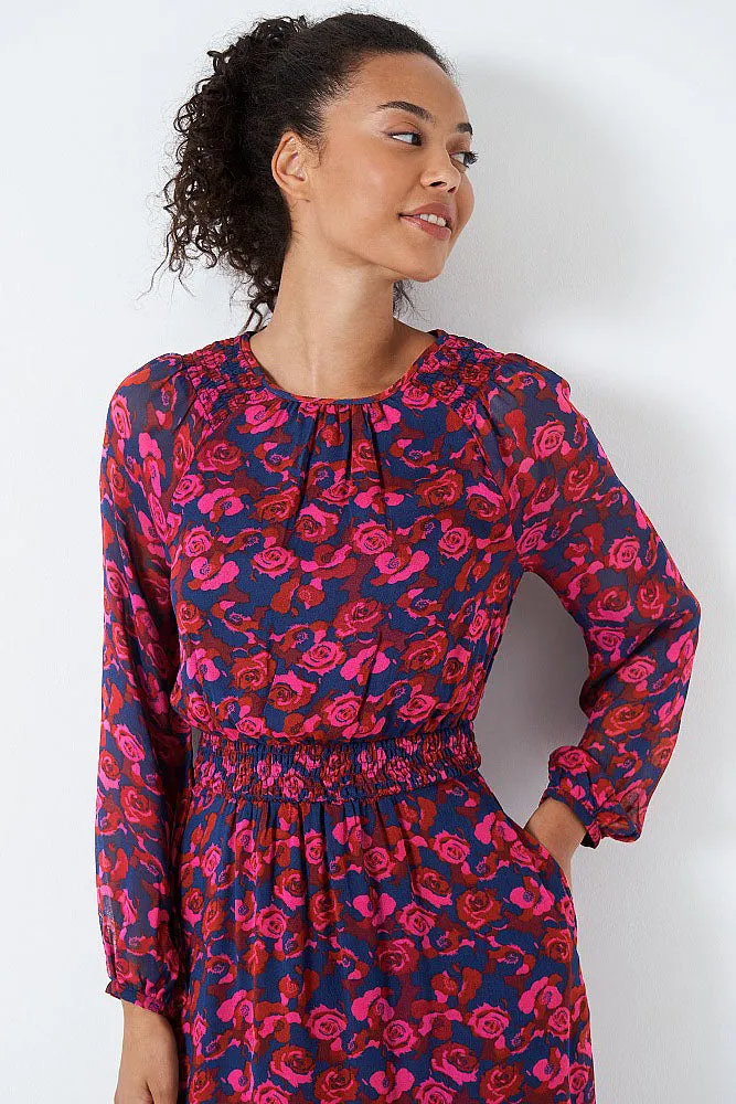 Floral 'Lorie' Midi Winter Dress