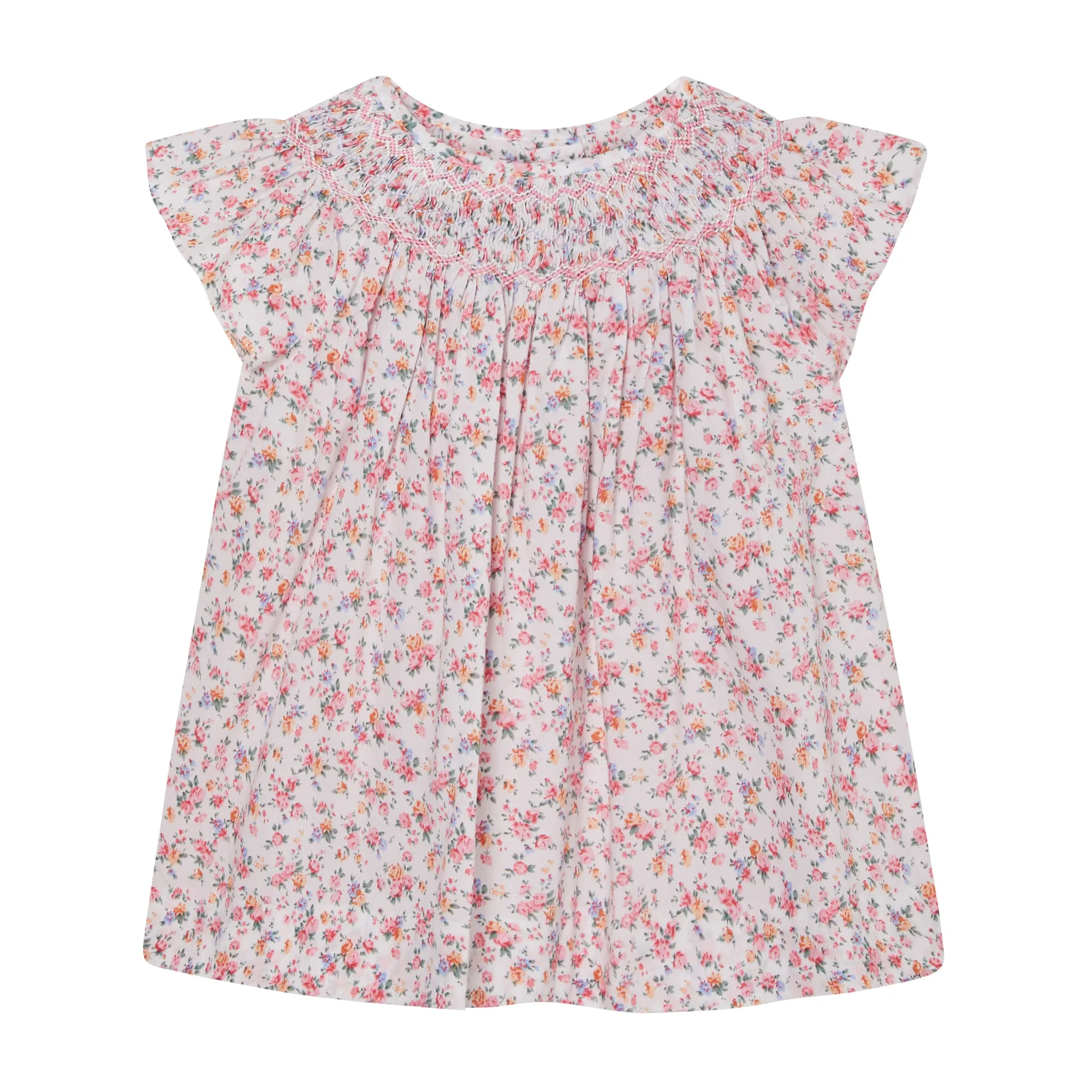 Hand-Smocked Girls Blouse - Amarantha