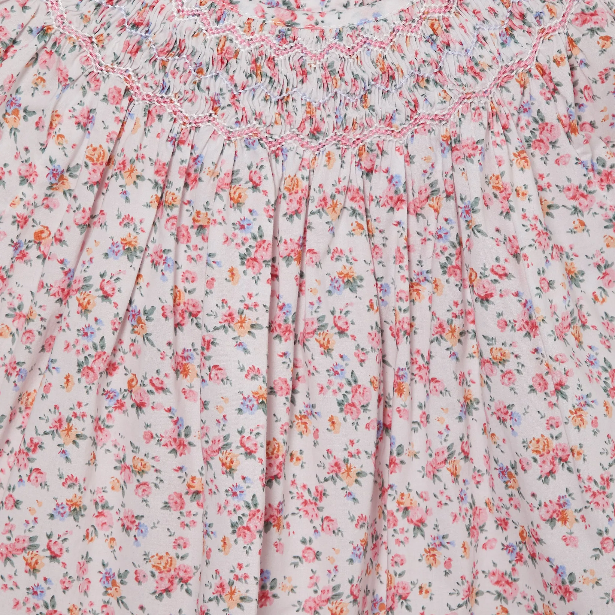 Hand-Smocked Girls Blouse - Amarantha