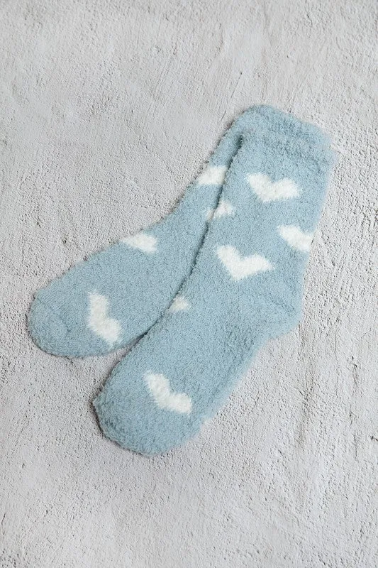 Heart Fuzzy Socks