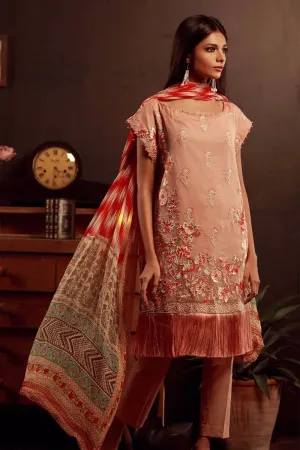 Khaadi Luxury Collection 2017 – Peach P17503