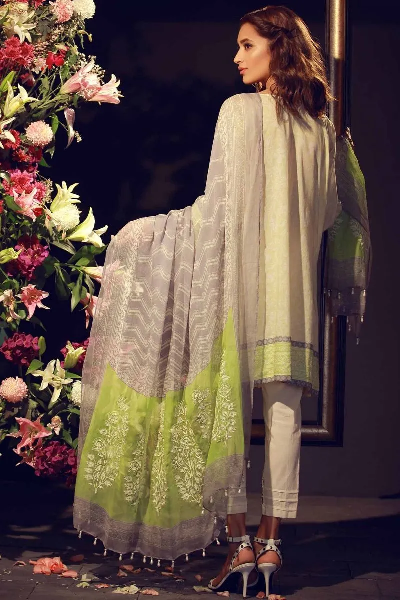 Khaadi Luxury Collection 2018 – F18205 Grey