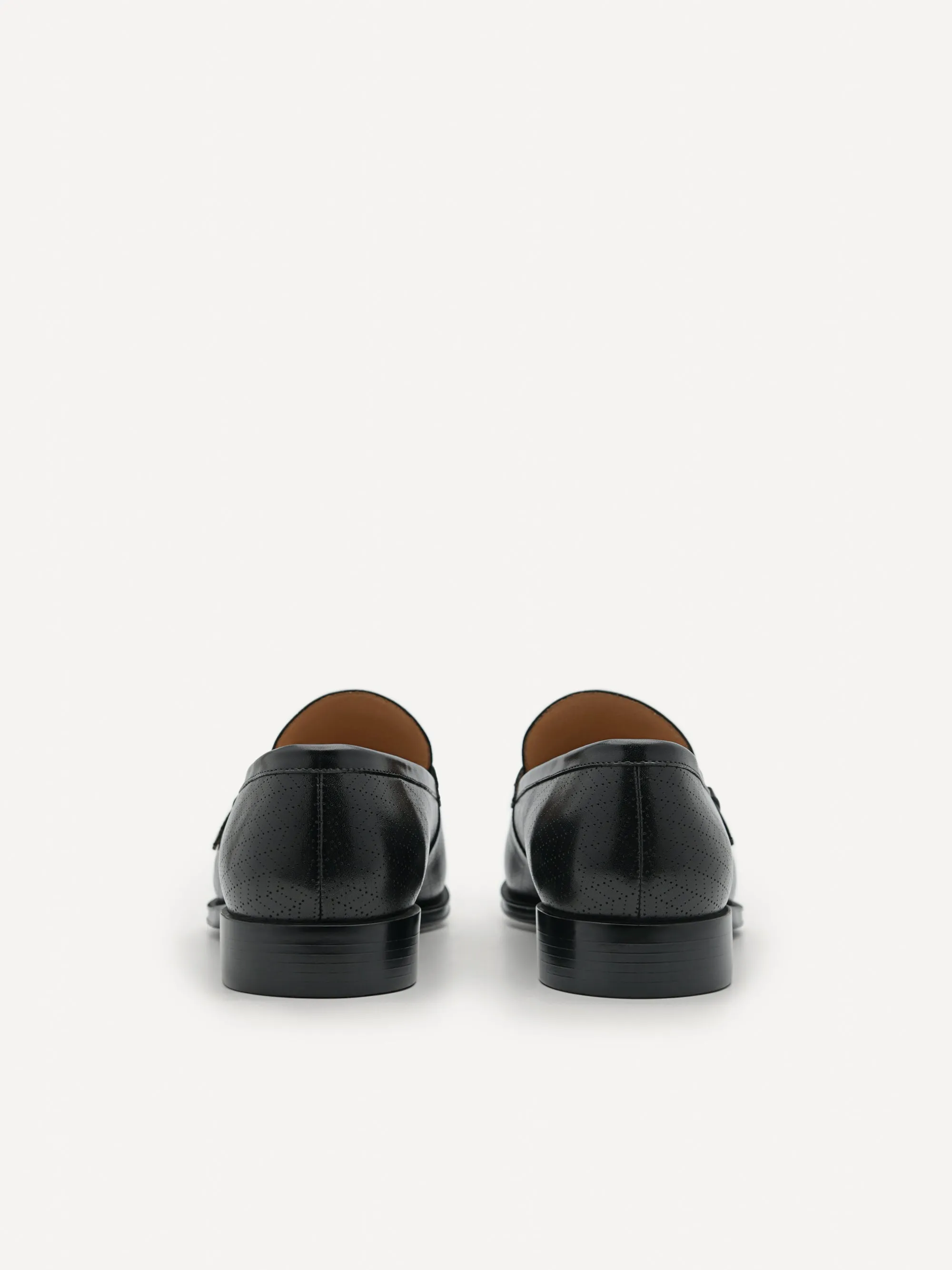 Leather Buckle Loafers