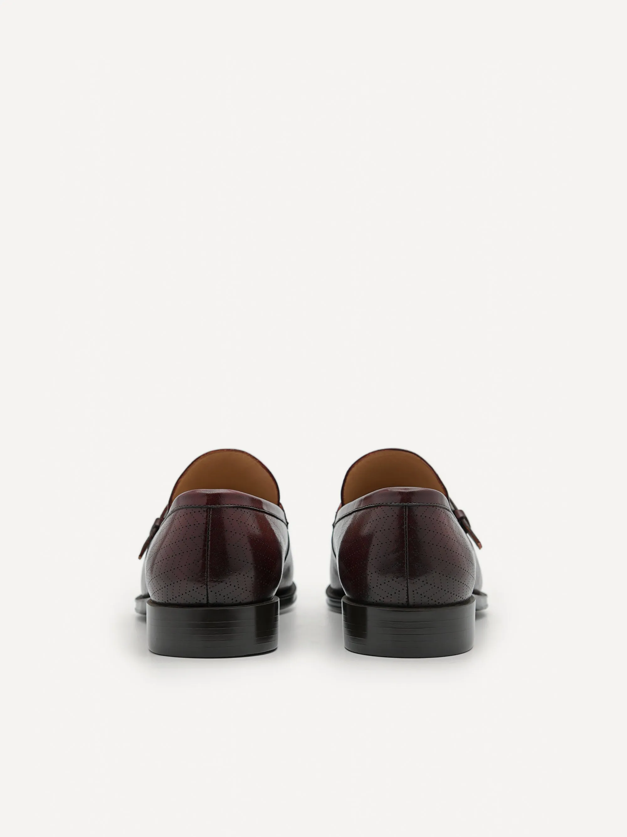 Leather Buckle Loafers