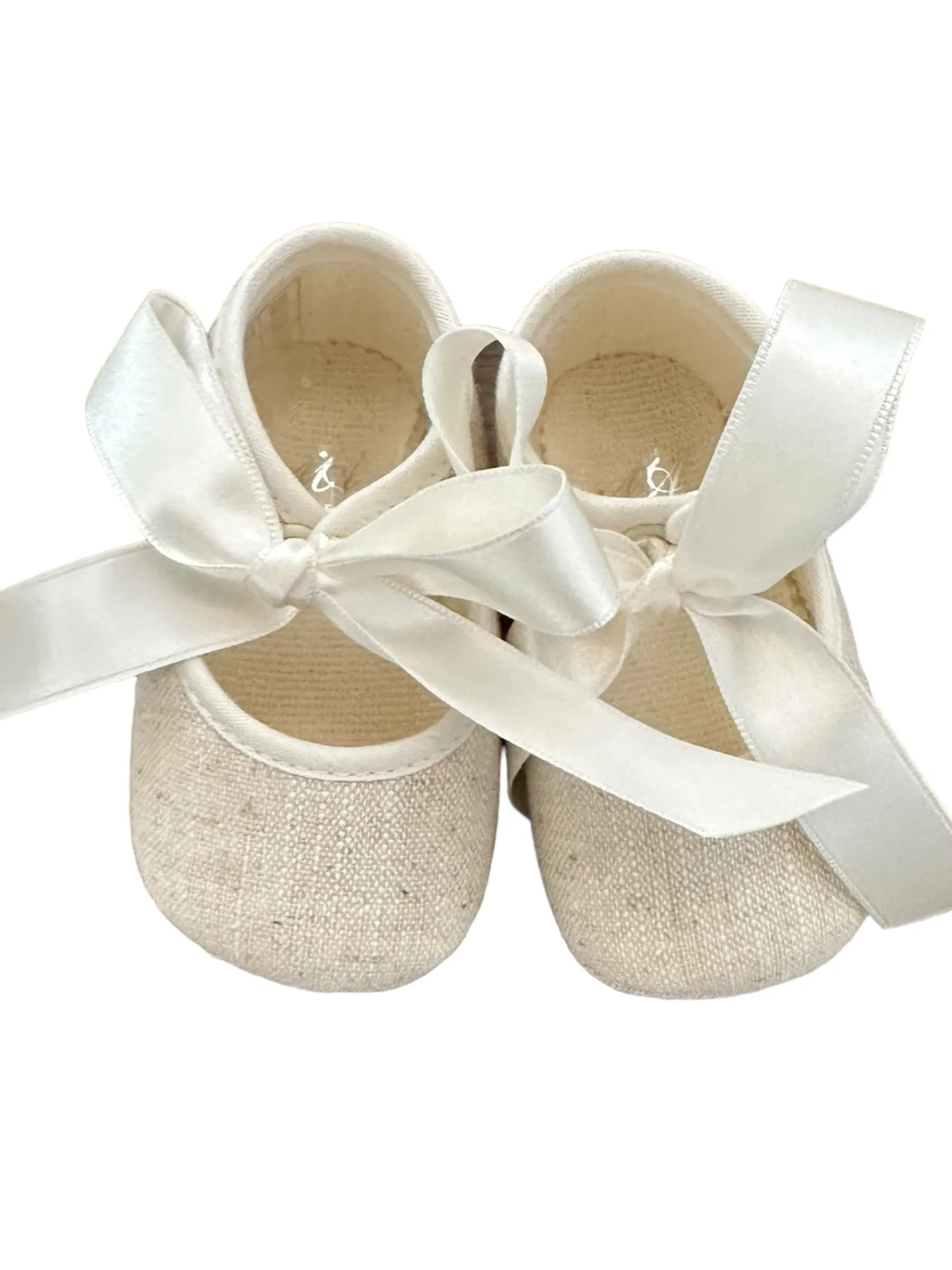 Magally Linen Ivory or Beige Shoes