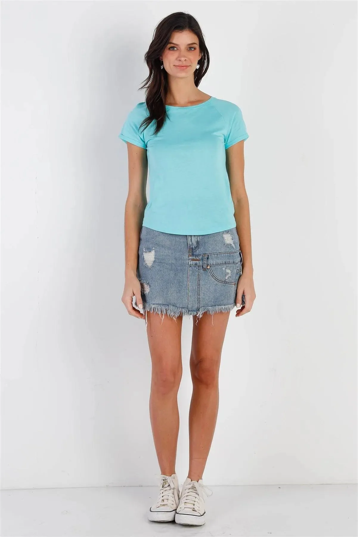 Mint Short Sleeve T-Shirt Top /1-2-2