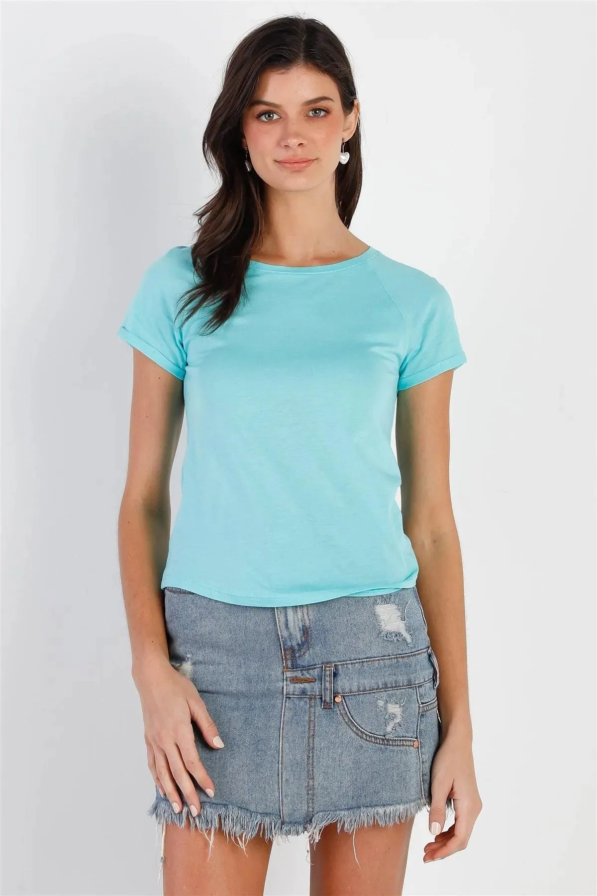 Mint Short Sleeve T-Shirt Top /1-2-2
