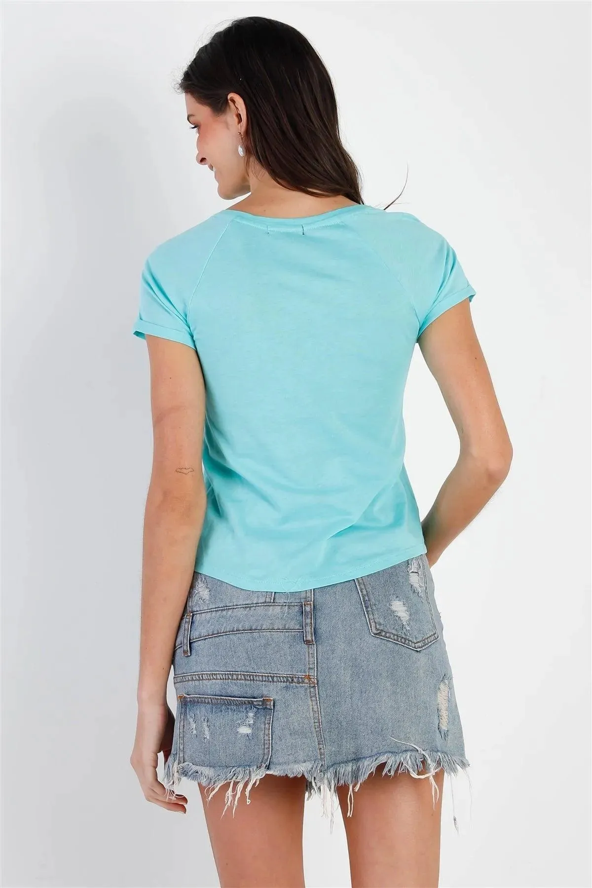 Mint Short Sleeve T-Shirt Top /1-2-2