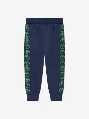 Moschino Boys Milano Logo Joggers in Navy