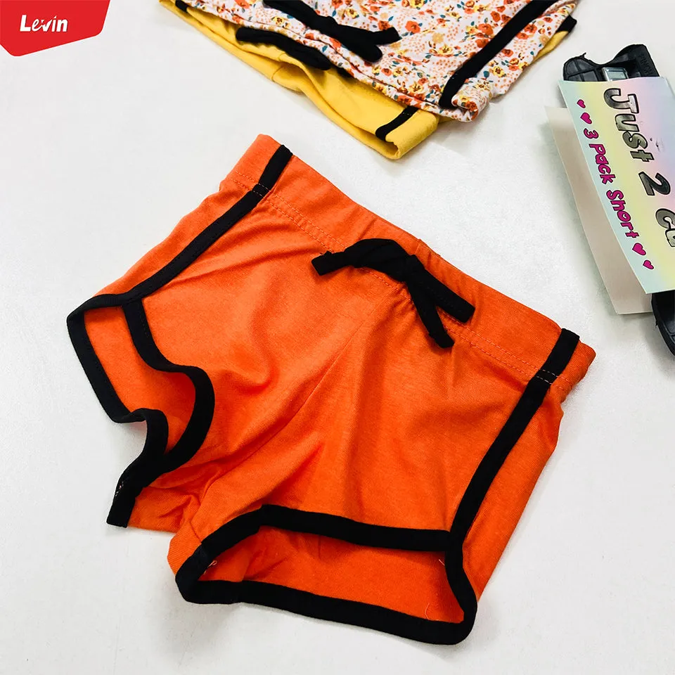 Pack of 3 Girls Summer Cotton Dolphin Short