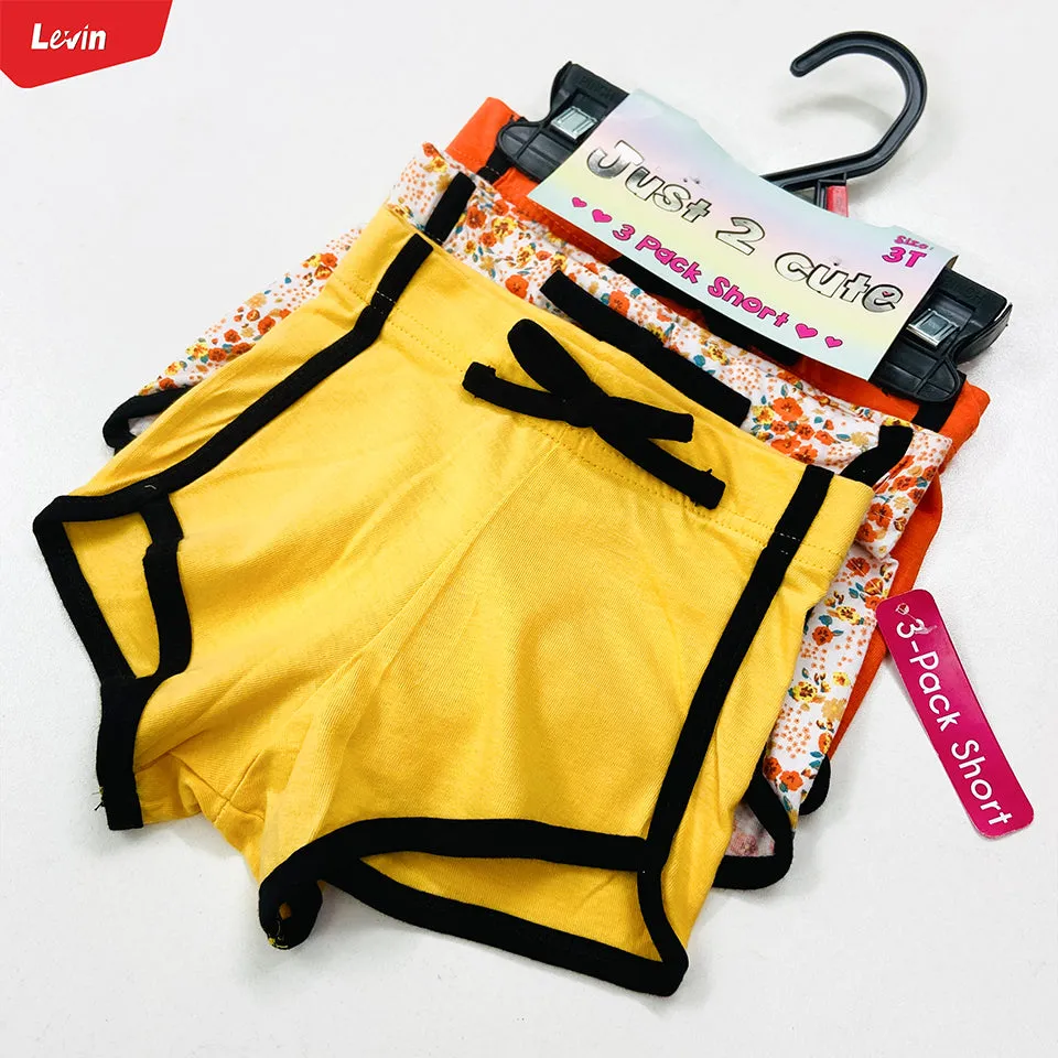 Pack of 3 Girls Summer Cotton Dolphin Short