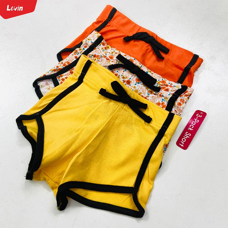Pack of 3 Girls Summer Cotton Dolphin Short