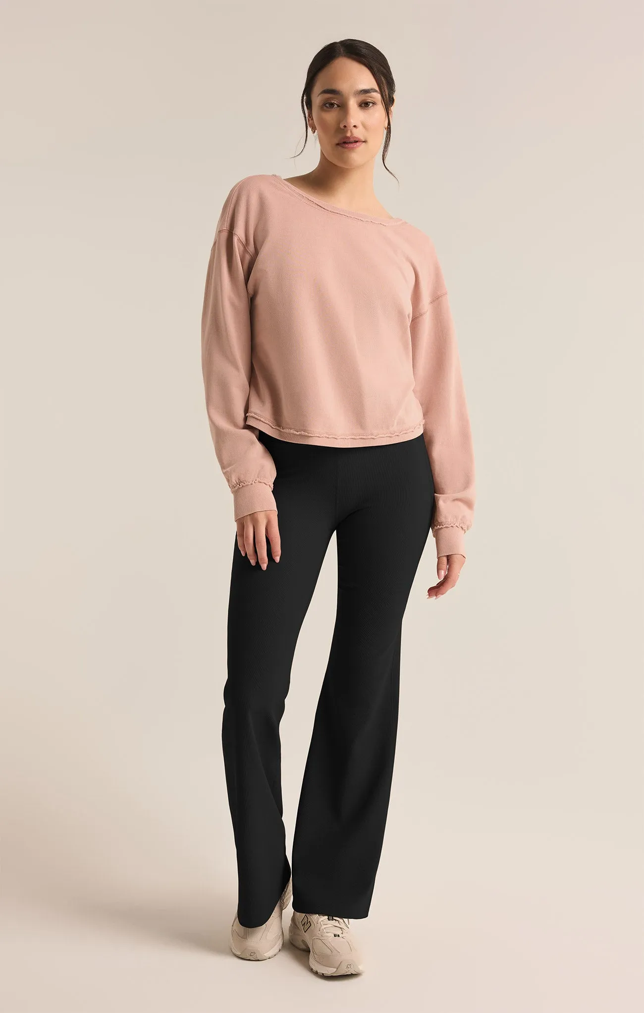 Reversible Twist Fleece Sweatshirt