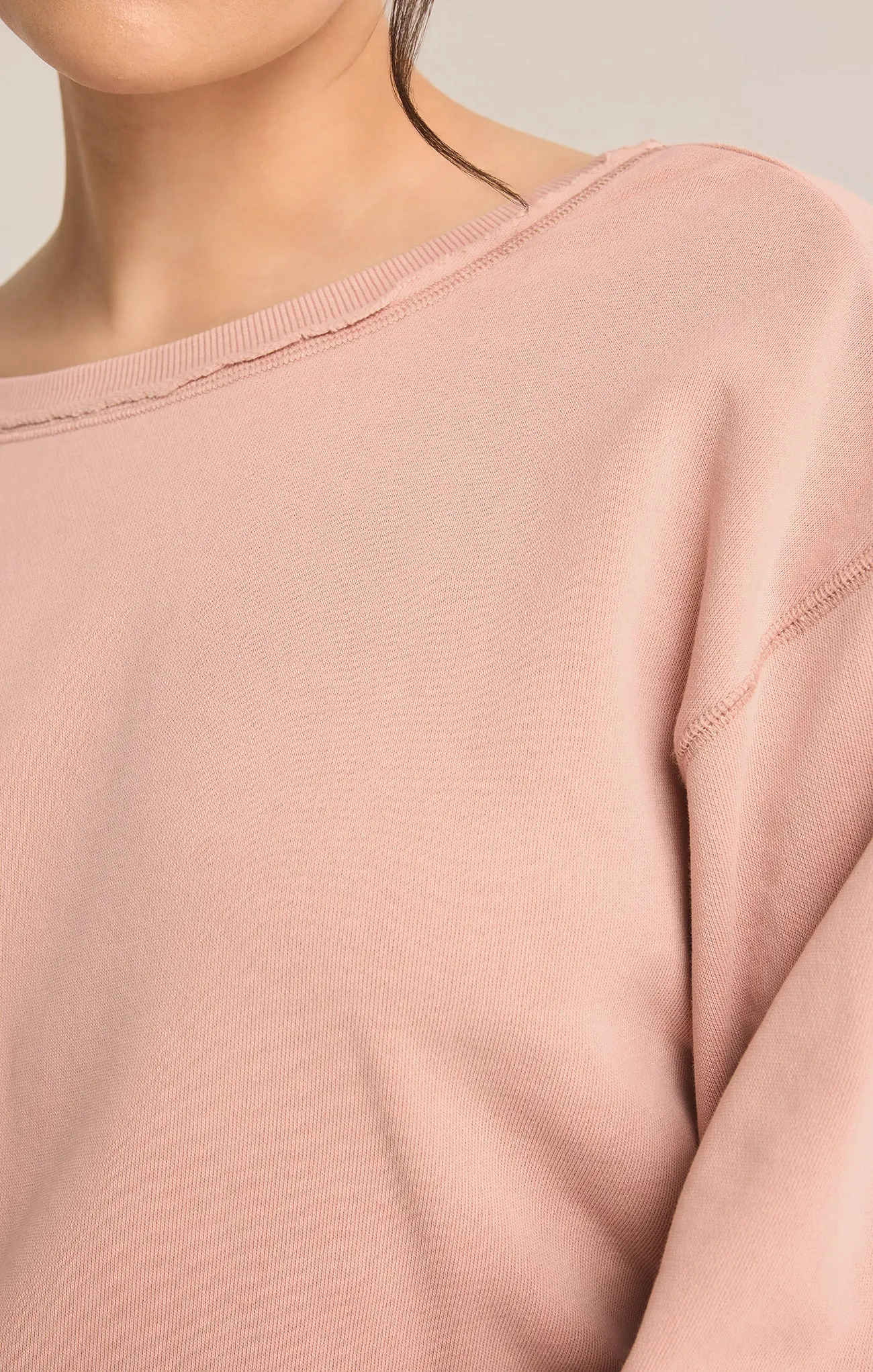 Reversible Twist Fleece Sweatshirt
