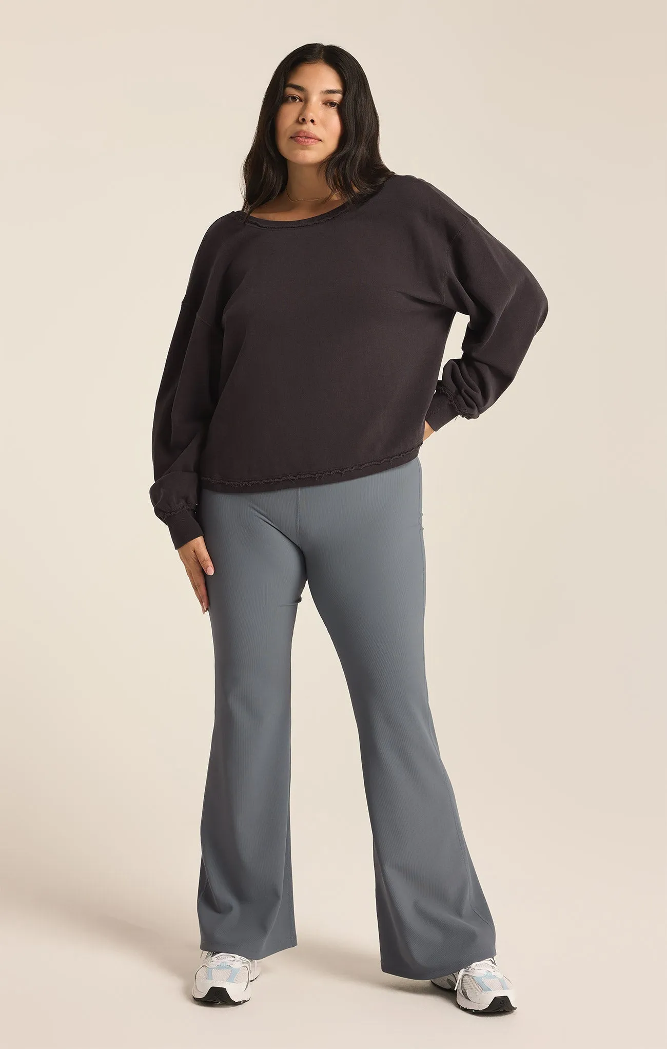 Reversible Twist Fleece Sweatshirt
