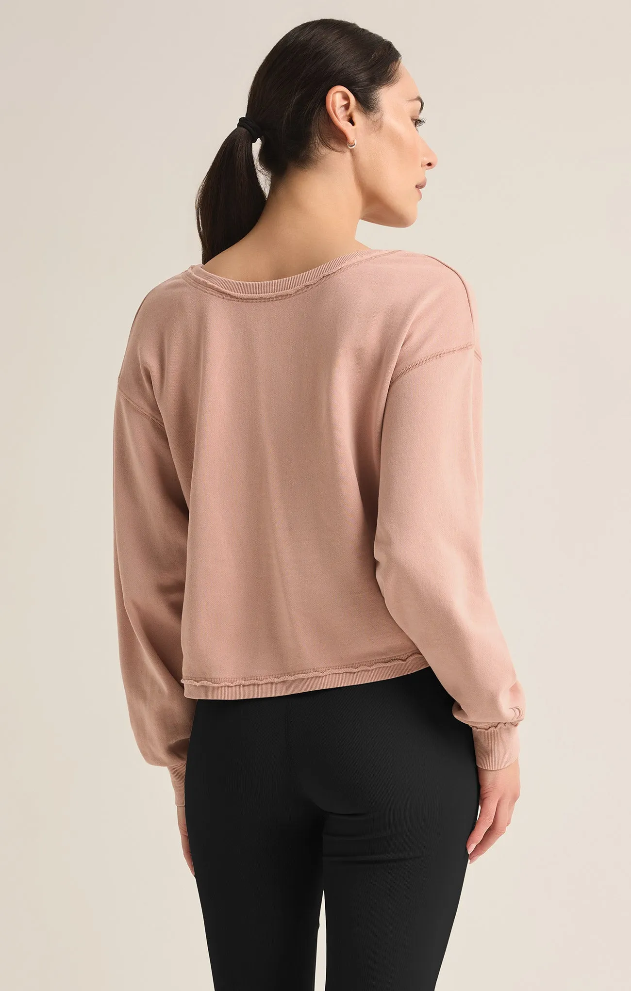 Reversible Twist Fleece Sweatshirt