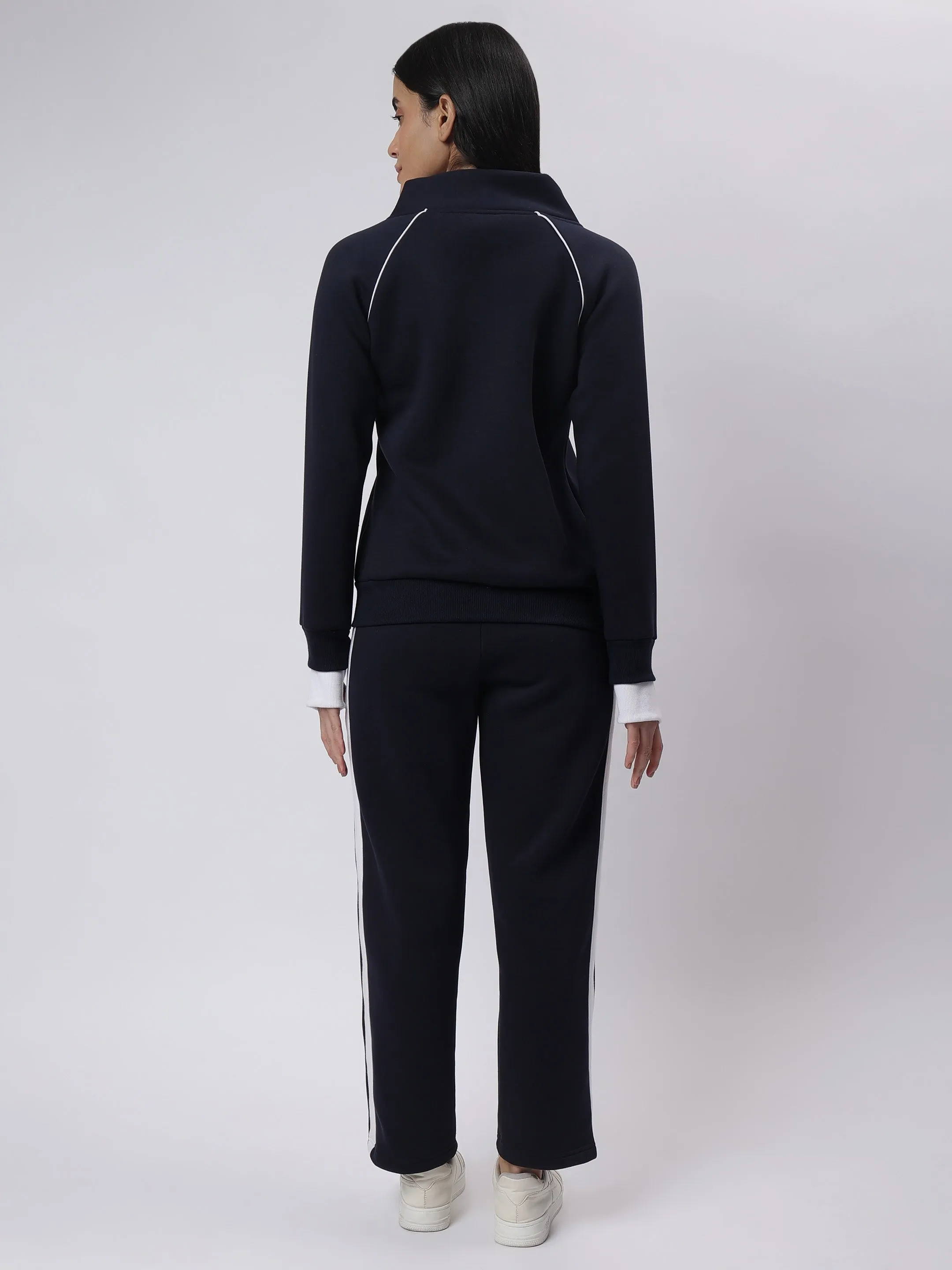 Starry Comfort: All-Day Navy Fleece Co-ord Set