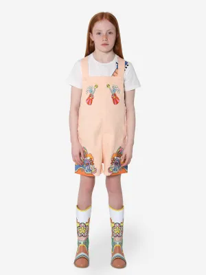 Stella McCartney Girls Short Dungarees in Pink