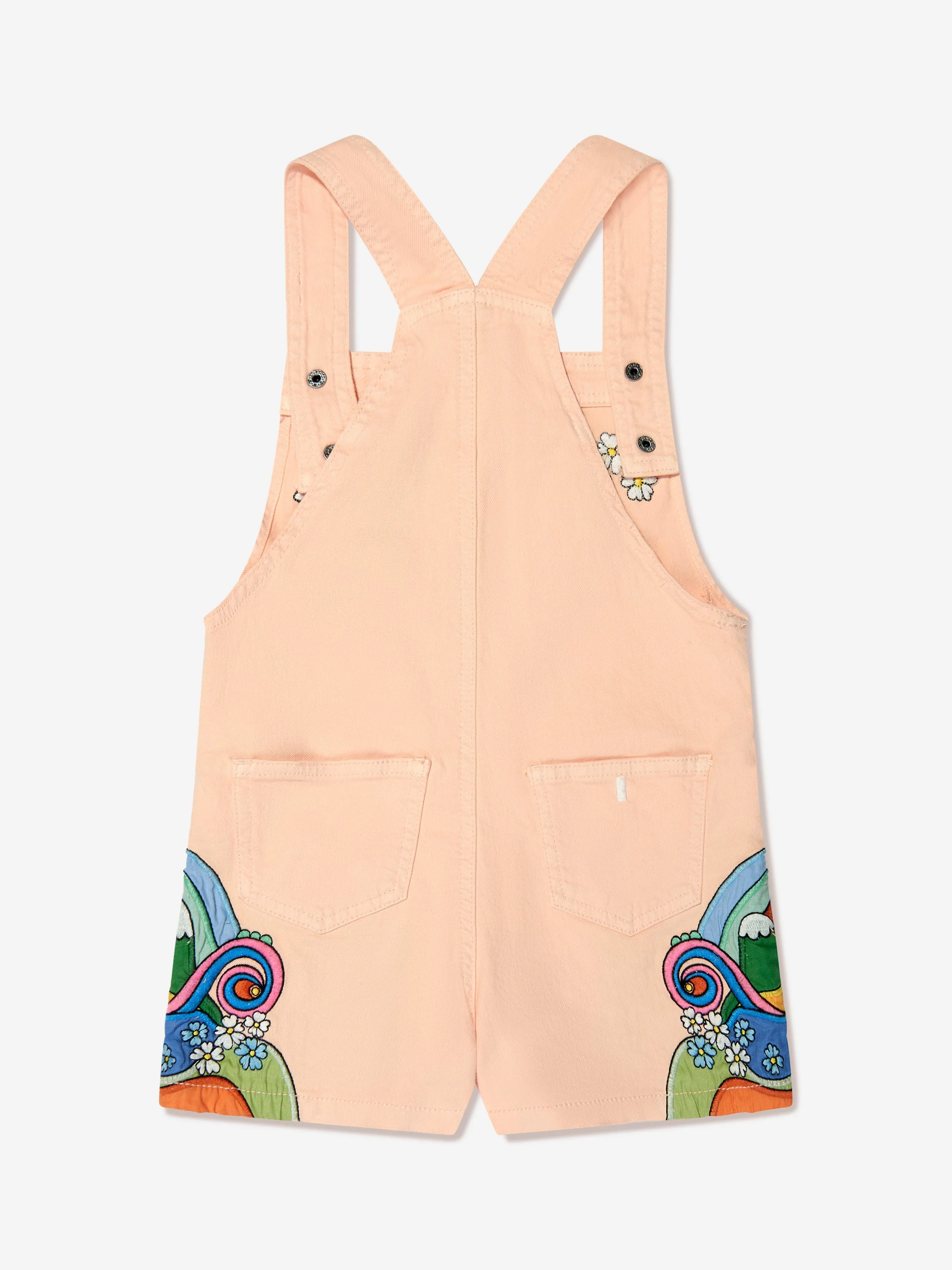 Stella McCartney Girls Short Dungarees in Pink