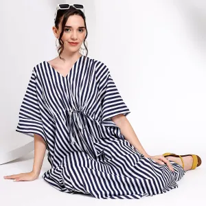Striped Kaftan Dress – Stylish Comfort All Day Long