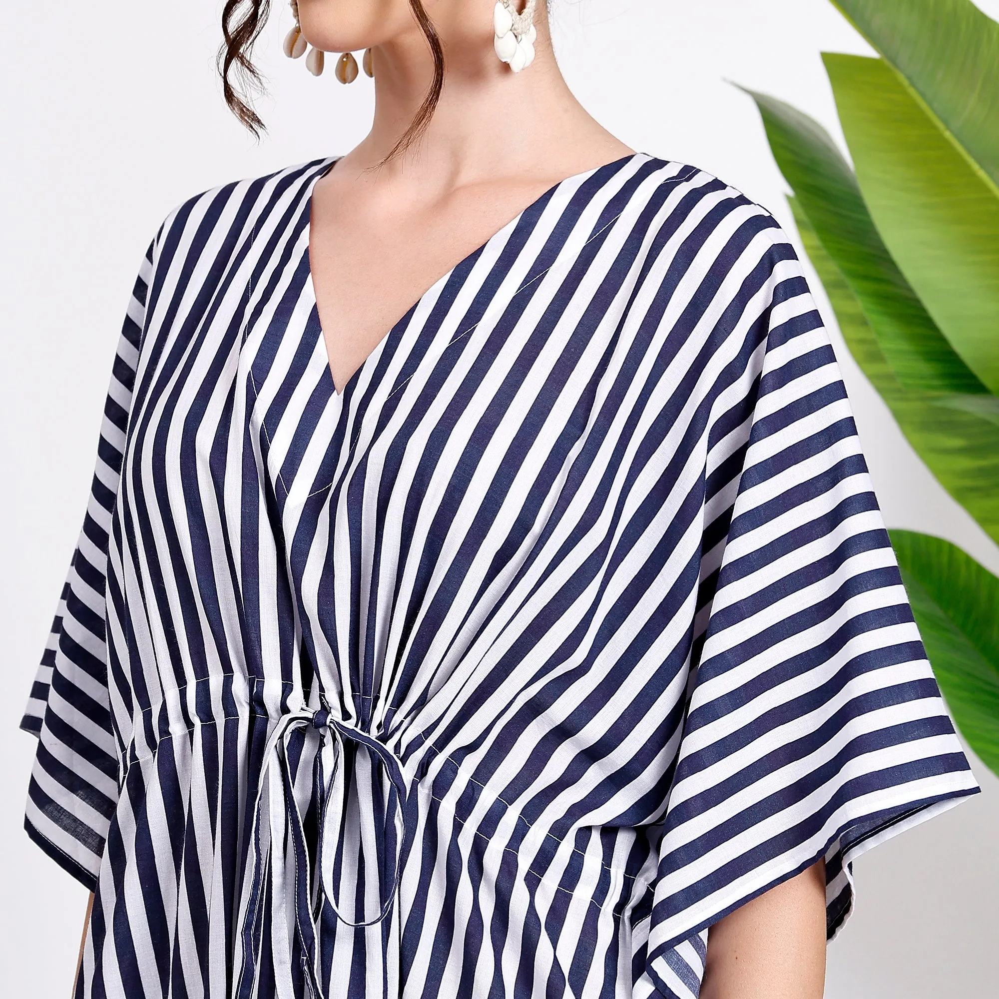 Striped Kaftan Dress – Stylish Comfort All Day Long