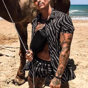 Summer Men's Beach Fashion Suit