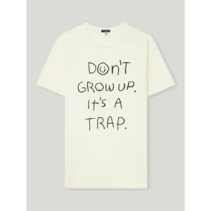 Y2K Don't Grow Up Oversized Cotton Tee - Streetwear Fashion